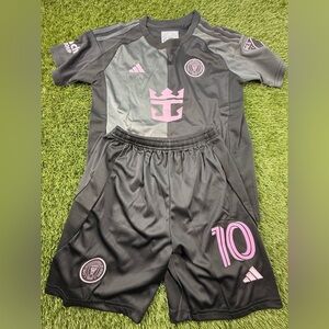 Inter Miami Messi Soccer Jersey and Shorts Set